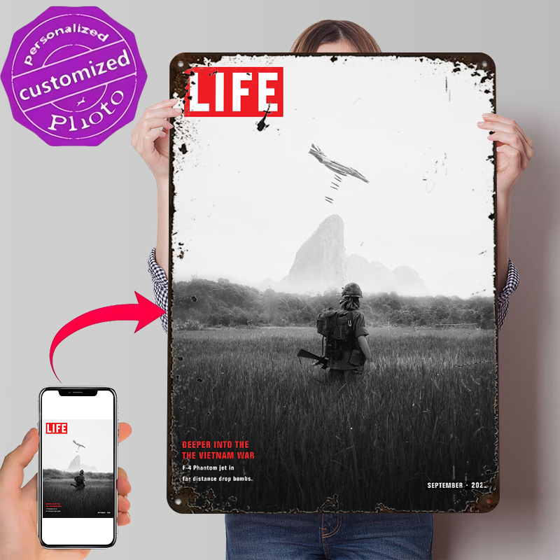 Retro Gaming Life - Poster Life Retro in Metallo Stampato