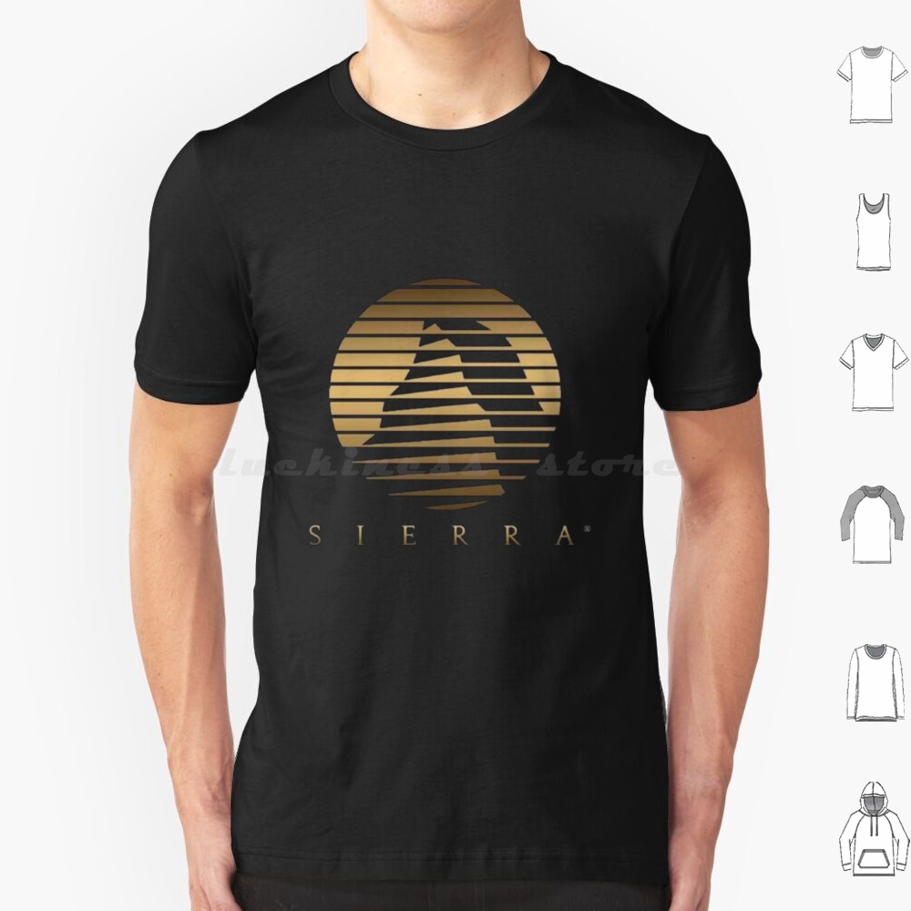 Retro Gaming Life - Sierra Logo T Shirt 6xl Cotone