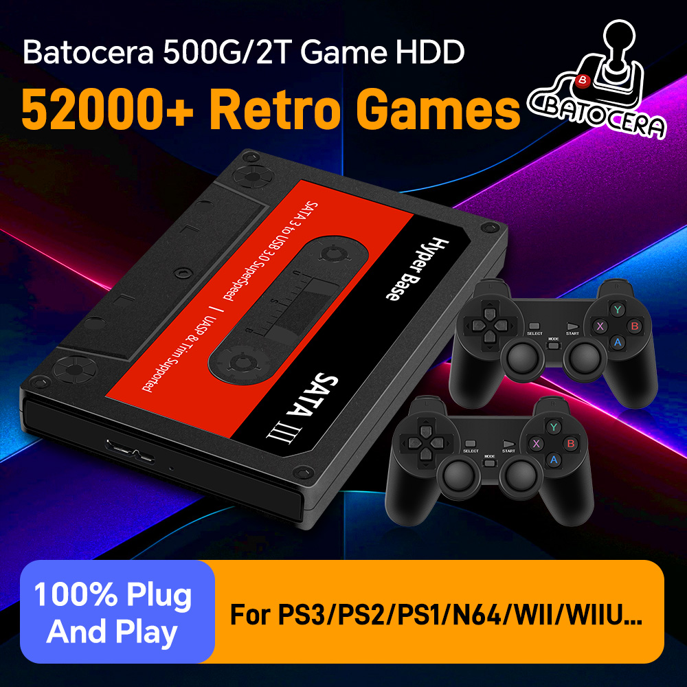 Retro Gaming Emulator Pc - Hard Disk Batocera 500G con Oltre