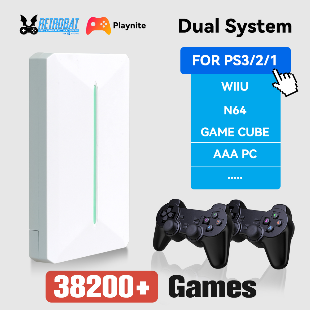 Retro Gaming Emulator Pc - Retrobat&Playnite HDD da gioco retrò 38200+AAA