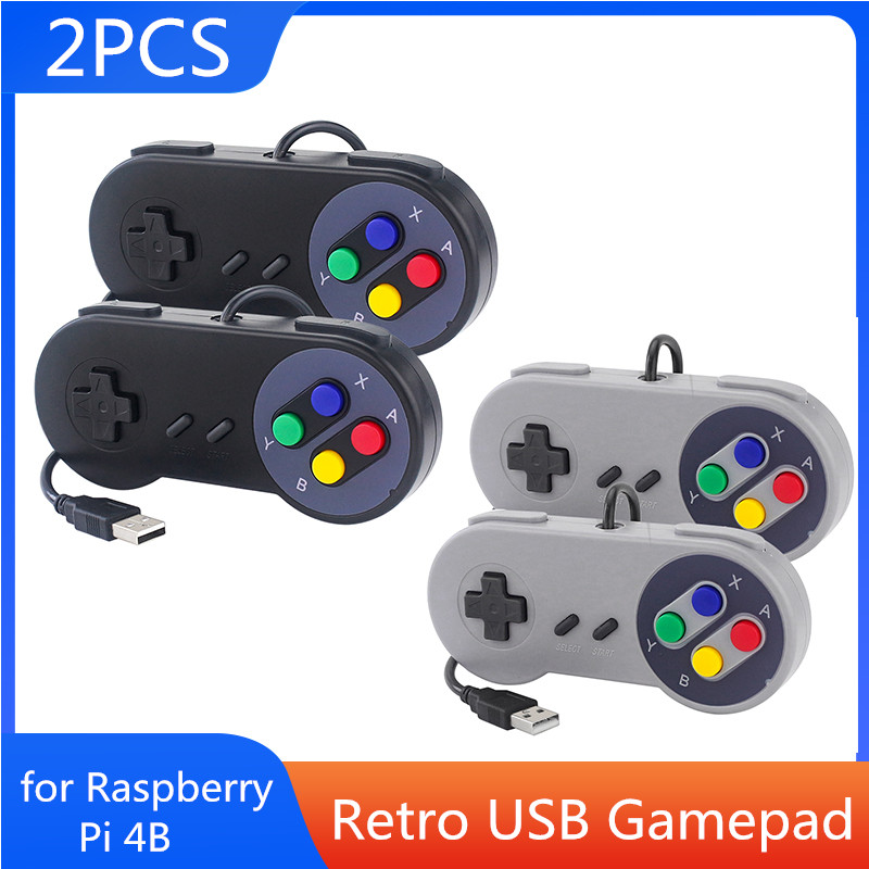 Retro Gaming Raspberry Pi - Gamepad USB da 2 pezzi Joystick
