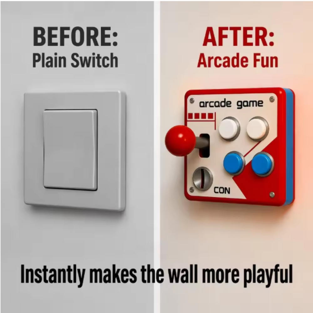 Retro Gaming Style - Copertura per Joystick Arcade Retrò, Decorazione