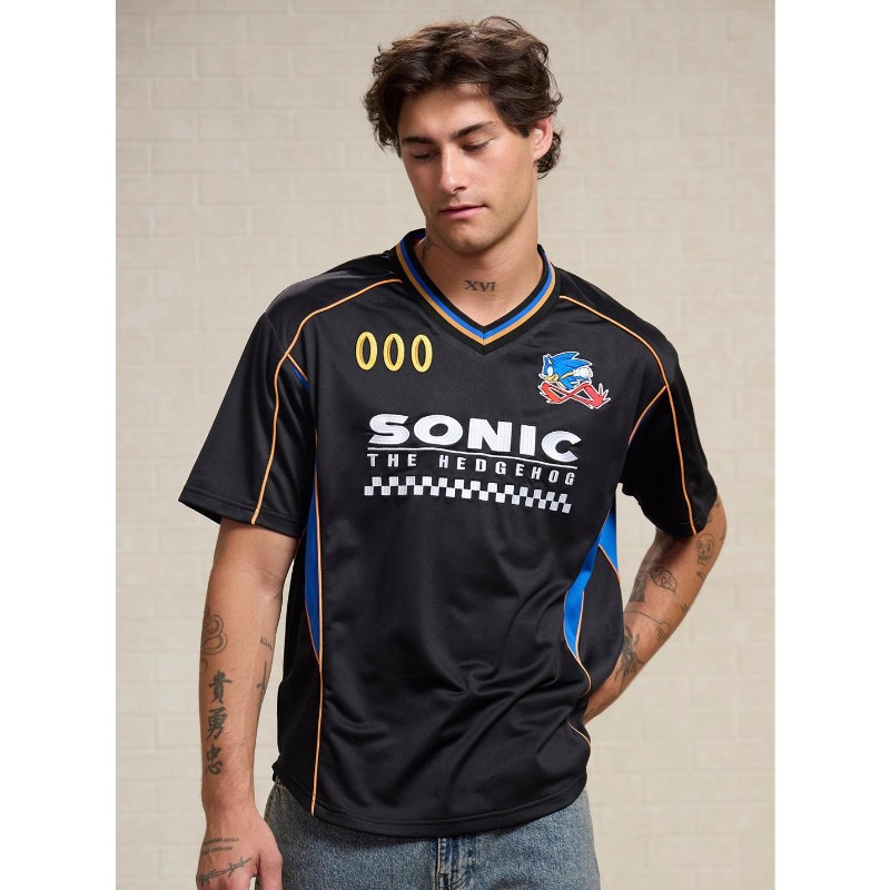 Retro Gaming Jersey - Maglietta Sportiva da Uomo Sonic The