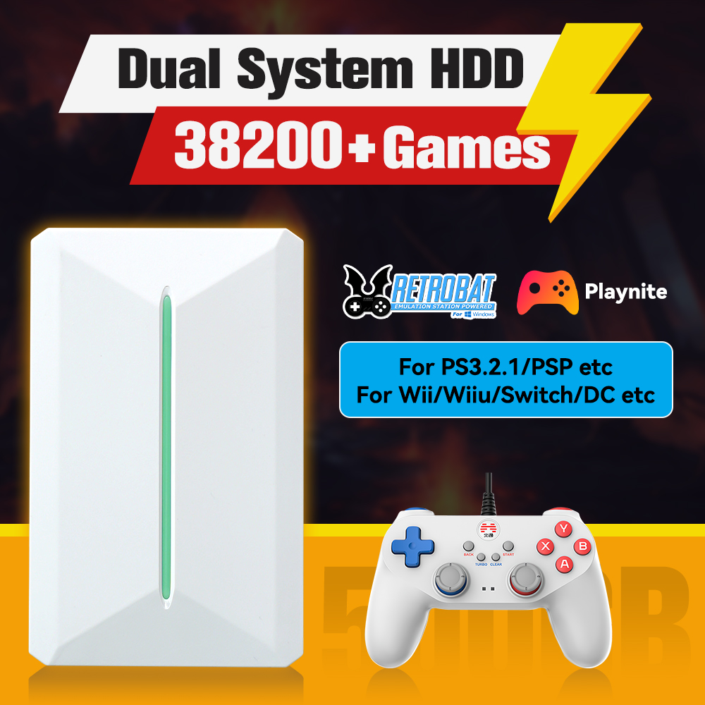 Retro Gaming Best Console - Retrobat&Playnite System HDD Console di gioco