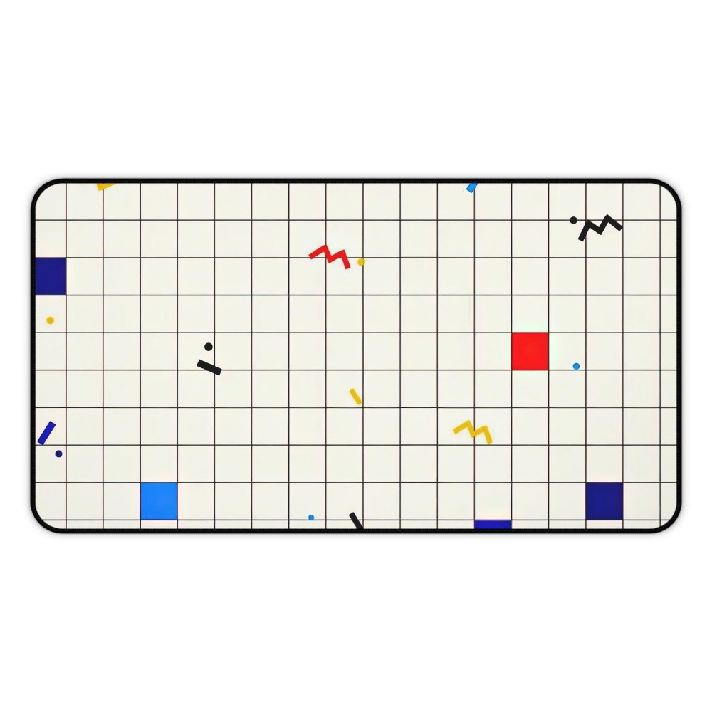 Retro Gaming Style - Tappetino da scrivania geometrico retrò, tappetino