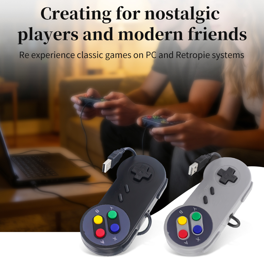 Retro Gaming Raspberry Pi - Gamepad USB Retrò per PC NESPi