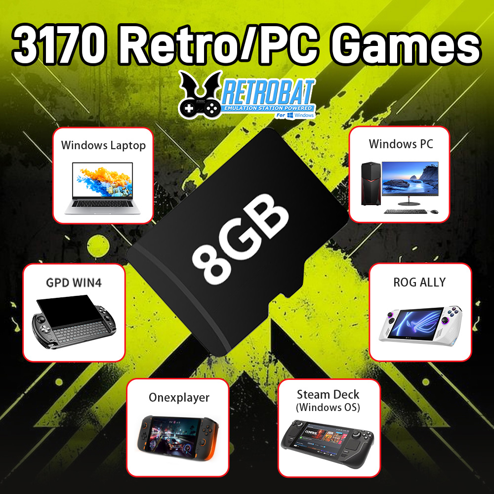 Retro Gaming Best Console - Scheda TF di gioco da 8