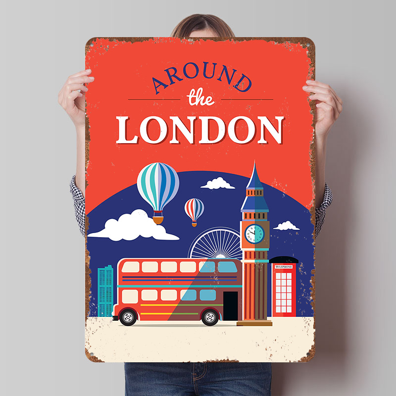 Poster Metallico 'Around the L - Retro Gaming London recensione e prezzo