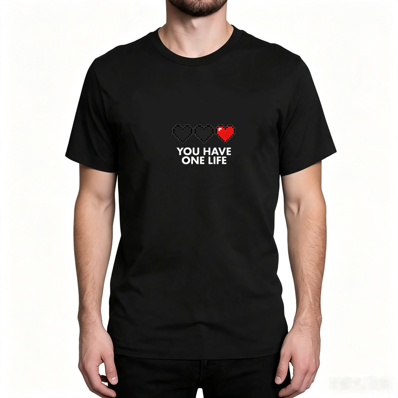 T-shirt Have One Life Pixel He - Retro Gaming Life recensione e prezzo