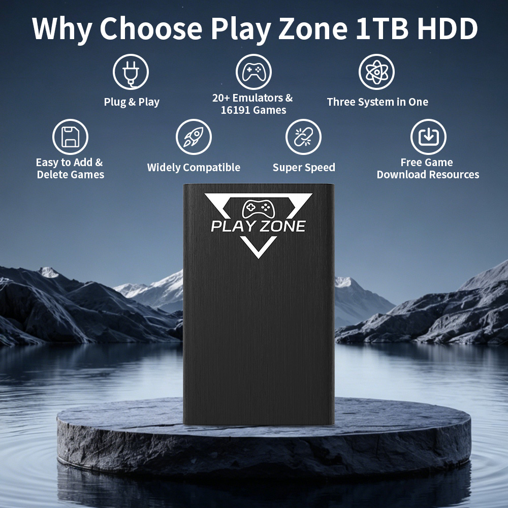 Play Zone 1TB HDD Portatile pe - Retro Gaming Emulator Pc recensione e prezzo