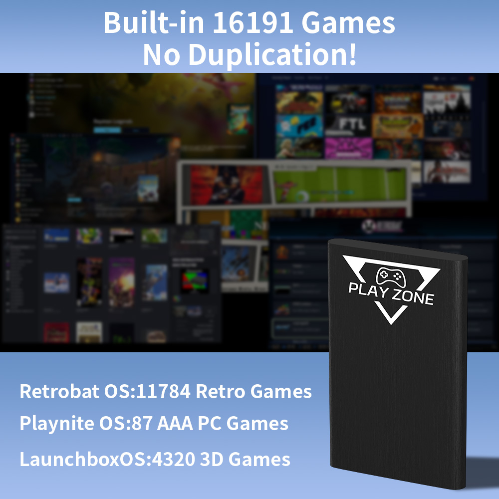 Play Zone 1TB HDD Portatile pe - Retro Gaming Emulator Pc recensione e prezzo