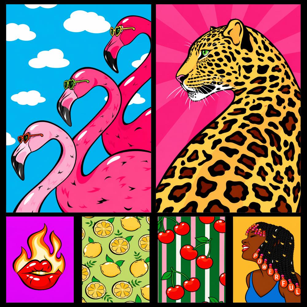 Poster Colorato Retrò Pop Art  - Retro Gaming Life recensione e prezzo